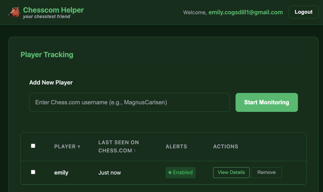 Screenshot of Chesscom Helper