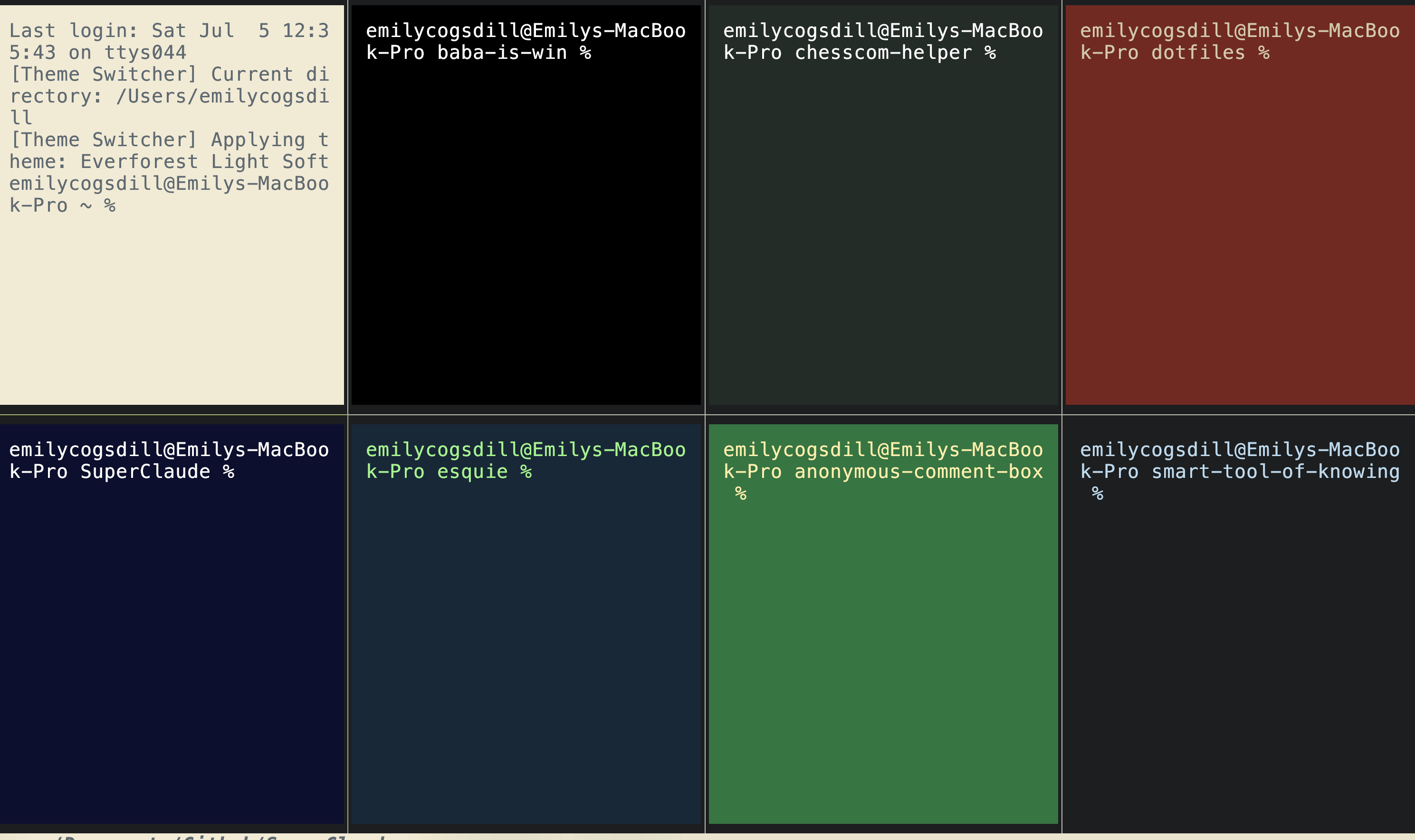 Screenshot of dotfiles