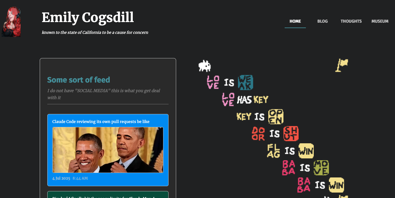 Screenshot of This site lmao